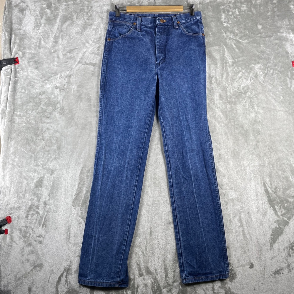 Wrangler 936DEN Jeans Mens 32x34 fits 30x32 Blue Cowboy Cut Slim Fit Denim